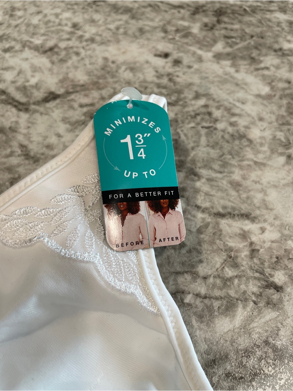 2- Bali Minimizer Bra 42DDD - NWT & NWOT - white & floral - Picture 7 of 10